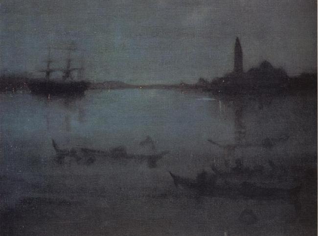 James Abbott McNeil Whistler Nocturne in Blue and Silver:The Lagoon Venice oil painting picture